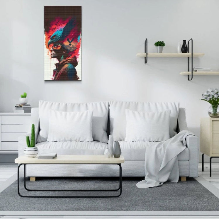 Flyvende Tanker - premium diamond art - diamond painting i højeste kvalitet