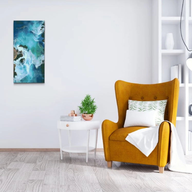 Havets Overflade - premium diamond art - diamond painting i højeste kvalitet