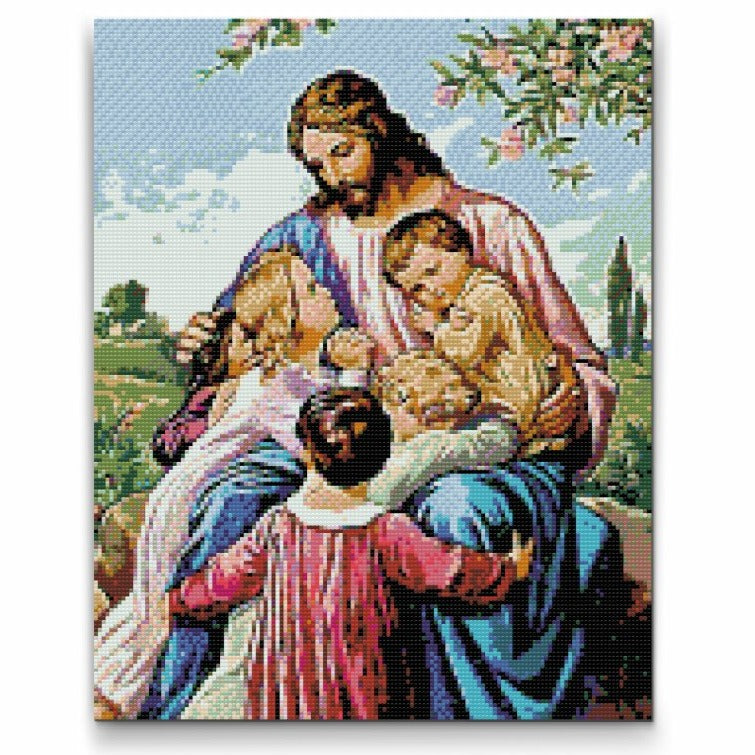 Velsignelser - Jesus - premium diamond art - diamond painting i højeste kvalitet