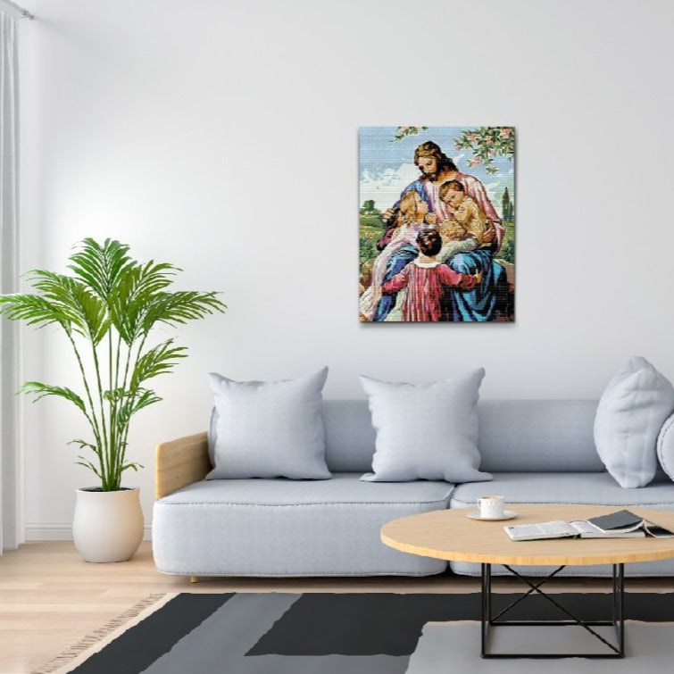 Velsignelser - Jesus - premium diamond art - diamond painting i højeste kvalitet