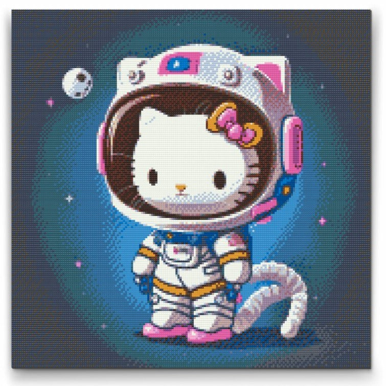 Hello Kitty- premium diamond art - diamond painting i højeste kvalitet