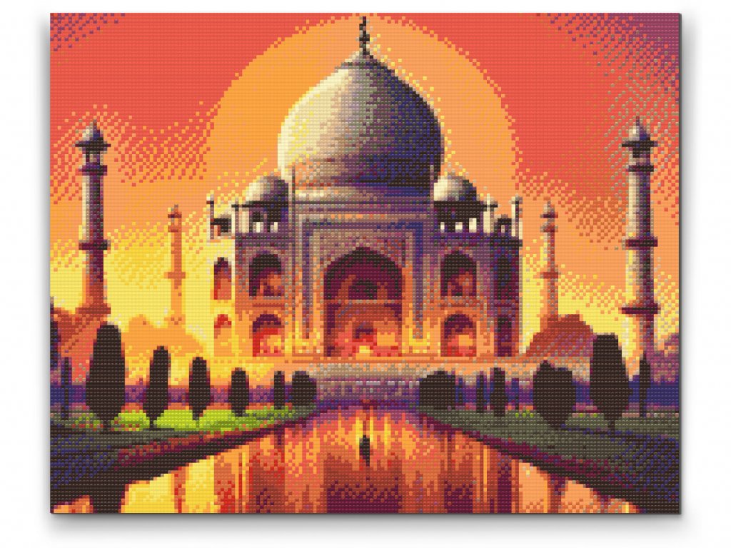 Taj Mahal - premium diamond art painting med hurtig levering