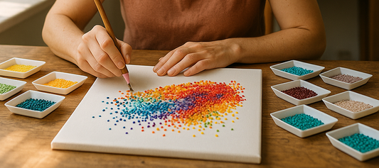 Hvad kan du bruge dine ekstra diamanter fra Diamond Painting til?