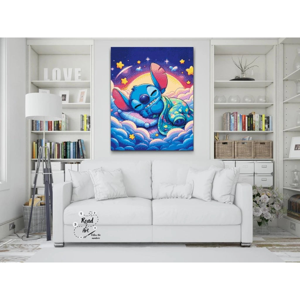 Stitch i Drømmeland | Sødt Diamond Painting til Børn