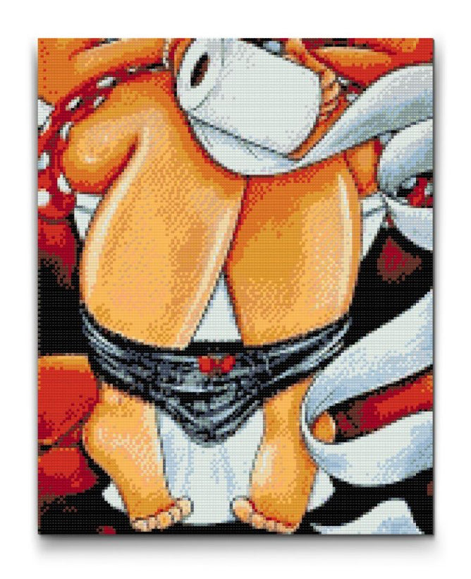 5D Diamond Painting med Sjovt Toiletmotiv – Perfekt som Gave