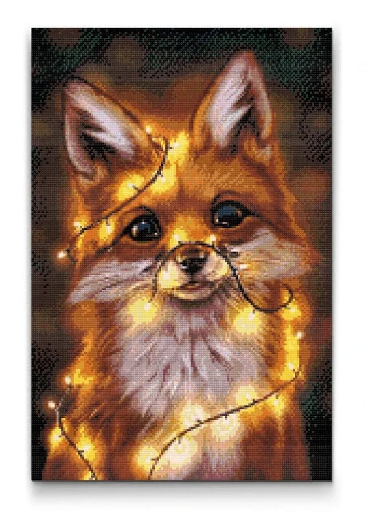 RÆV MED LYSKÆDE – Diamond Painting Kit | Premium Diamond Painting