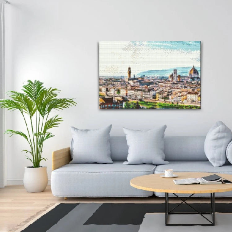 Firenze – Diamond painting med udsigt over den italienske renæssanceby