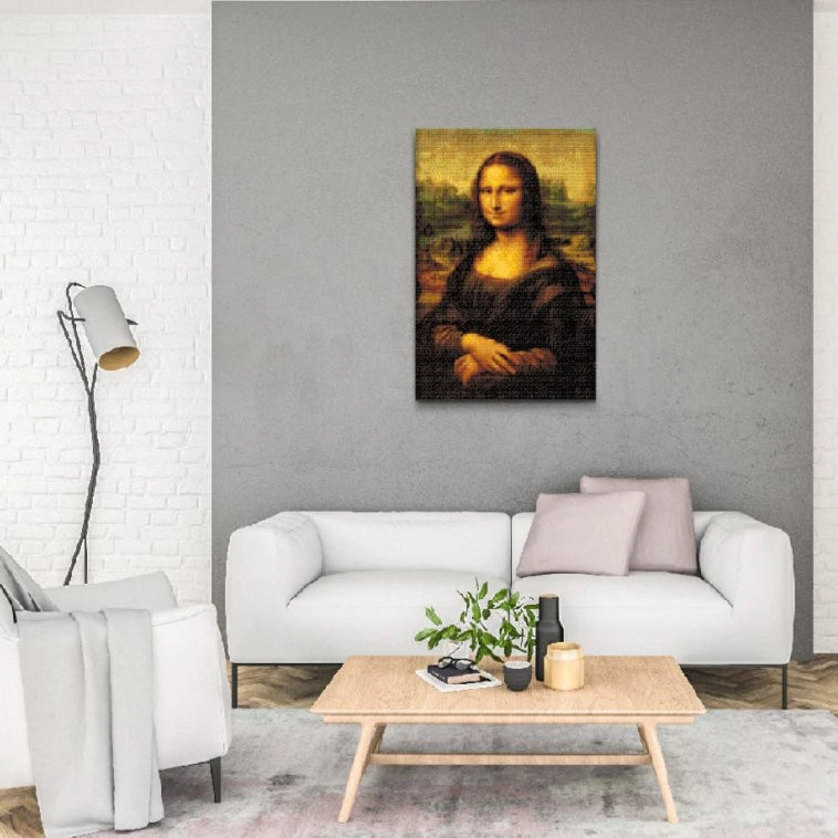 Diamond painting af Mona Lisa – verdensberømt portræt i klassisk stil