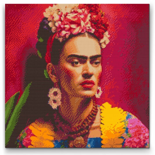 Frida Kahlo - premium diamond art - diamond painting i højeste kvalitet
