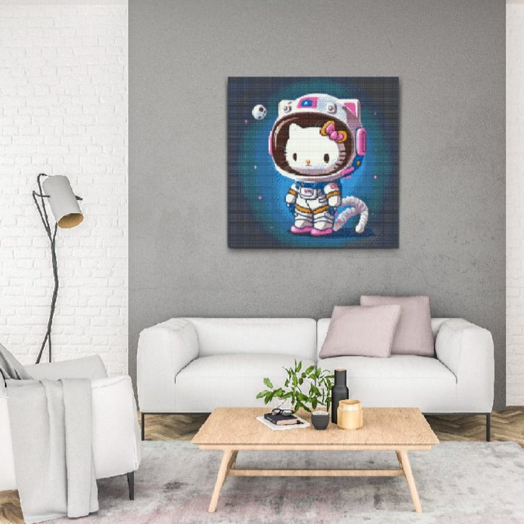 Hello Kitty- premium diamond art - diamond painting i højeste kvalitet