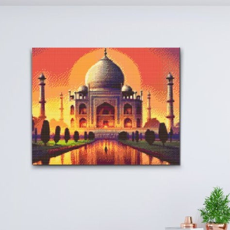 Taj Mahal - premium diamond art painting med hurtig levering