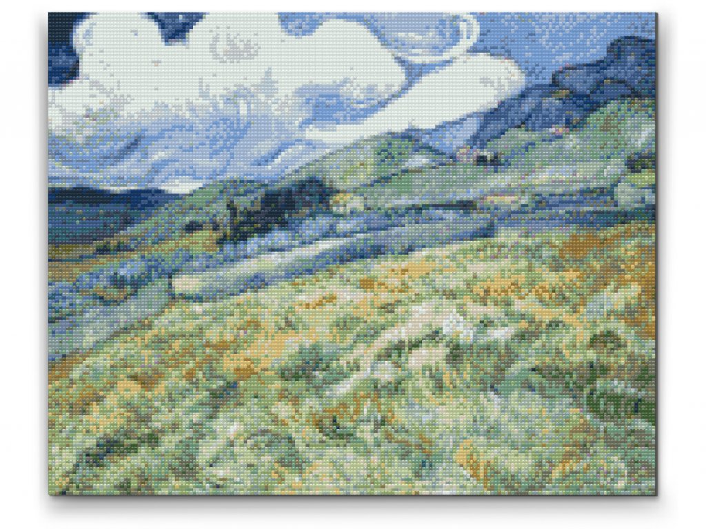 Wheat Fields af Vincent Van Gogh - premium diamond art - diamond painting i højeste kvalitet
